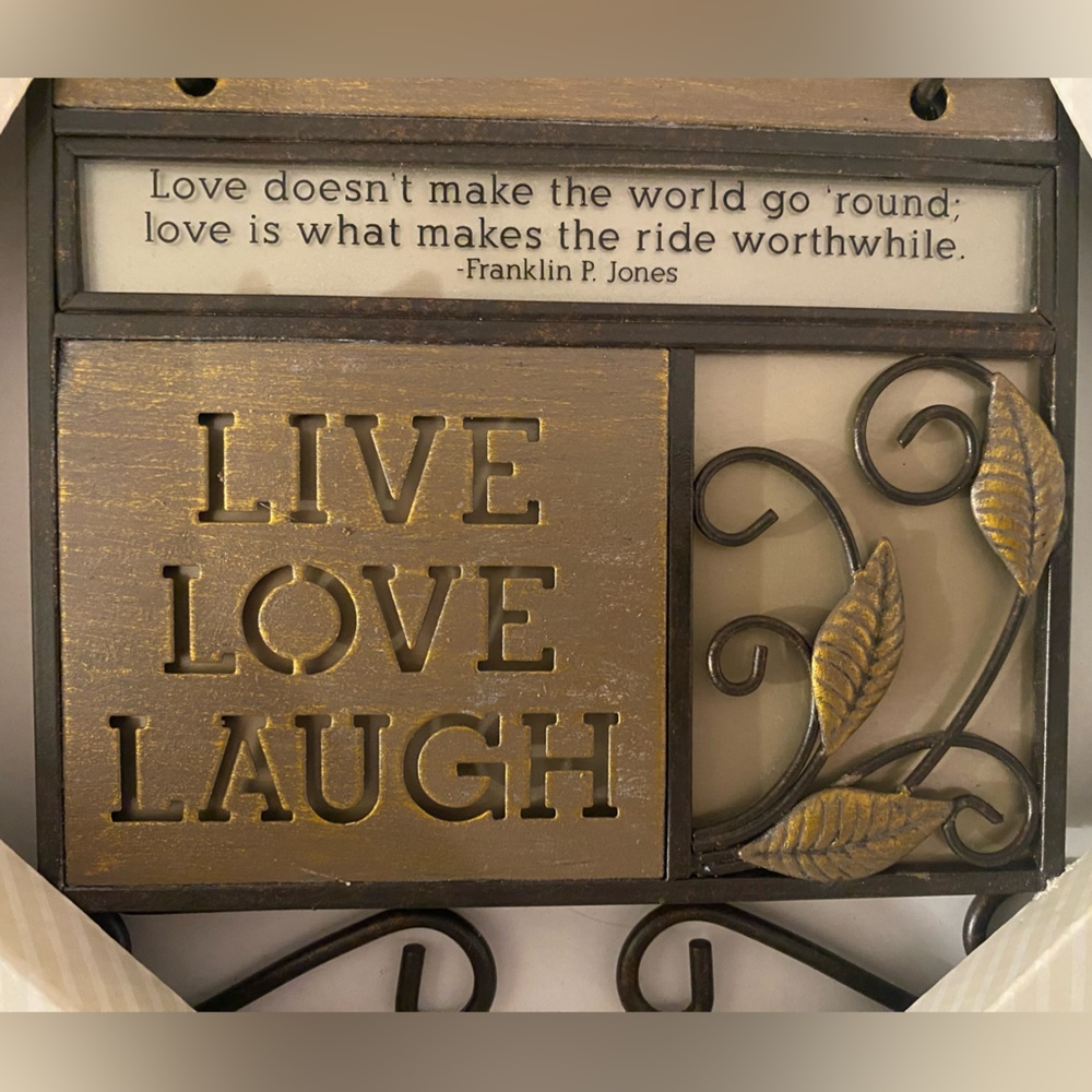 Live love laugh stand up photo album